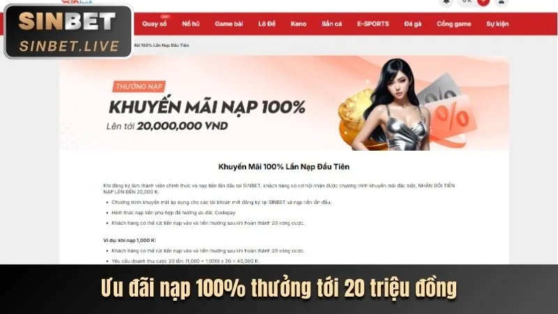 Bước 1: Đăng nhập và chọn Nạp Tiền